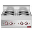 Diamond Fornuis | ALPHA 650 | Tafelmodel | Elektrisch | 4 Kookpunten | 10.4kW | 230V-3F | 700x650x280/380mm