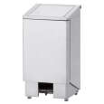 Inox Vuilbak, Met Pedaal, Deksel Met Vijzel, 60 Liter