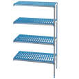 Hoekrek In Geanodiseerd Aluminium 4 Niveau's "modular Rack"
