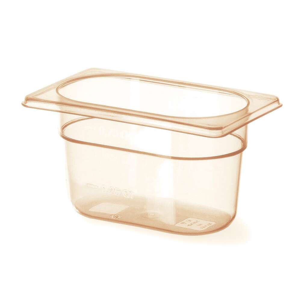Container GN 1/9 Hoge Temperatuur Bestendigheid, Hendi, GN 1/9, 0,9L, Transparant, 176x108x(h)100mm