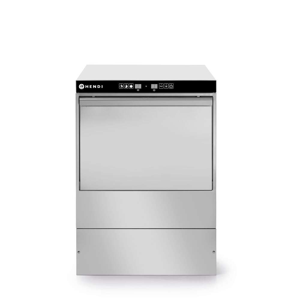 Hendi Glazenspoelmachine | Mand 400x400mm | Afvoerpomp | Zeeppomp | Naglanspomp | 230V | 472x566x705mm