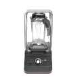 Hendi Bar Blender met Dempkap | 2,5L | Zwart | 220–240V | 1680W | 250x300x540mm