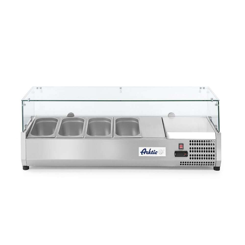 Arktic Opzetkoelvitrine | 4x GN 1/3 | 1208x400x(h)456mm
