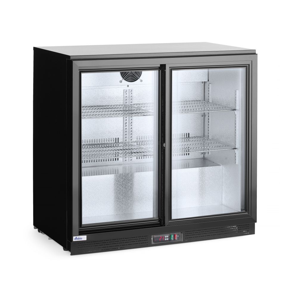 Arktic Barkoelkast | 197L | Zwart | +2°C/+10°C | Geforceerd | Schuifdeuren | 900x500x900mm - Afbeelding 2