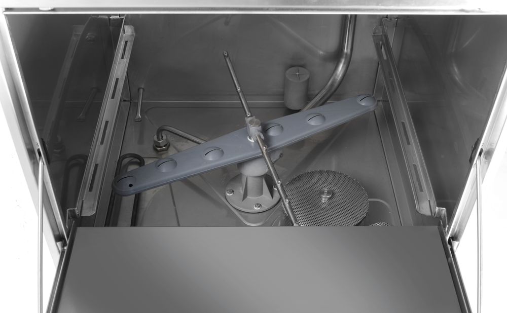 Hendi Horeca Vaatwasser | 500x500mm | Afvoerpomp | Zeeppomp | Naglanspomp | 230V | 576x645x837mm - Afbeelding 2