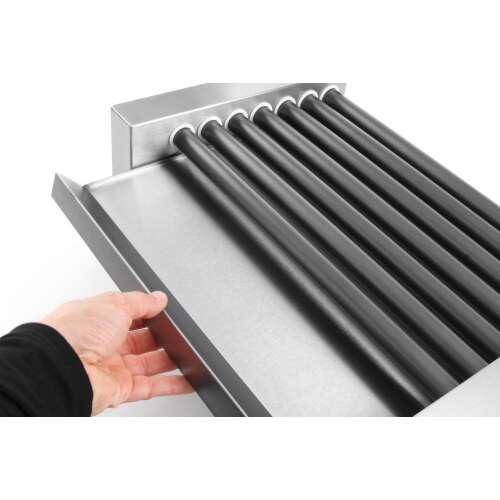 Worstenroller Grill - één Zone, Hendi, 7 Rollers, 230v/740w, 525x365x(h)176mm