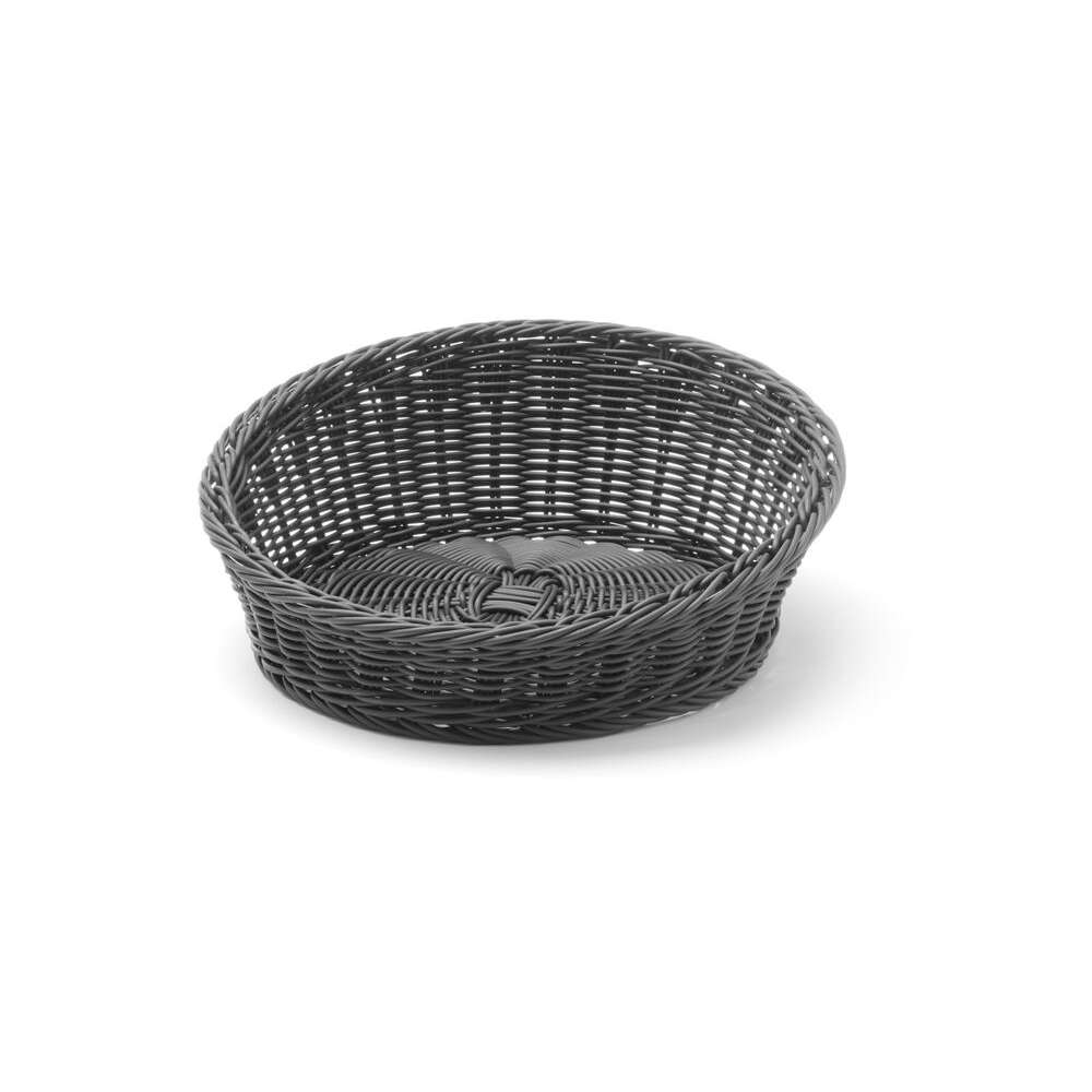 Broodmand Rond Schuin Aflopend, Hendi, Zwart, ø310x(h)120mm