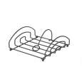 Servettenhouder Zwart, Hendi, 155x160mm