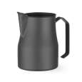 Melkkan Matzwart Met V-vormige Schenktuit, Hendi, 0,7L, Zwart, ø84x(h)130mm
