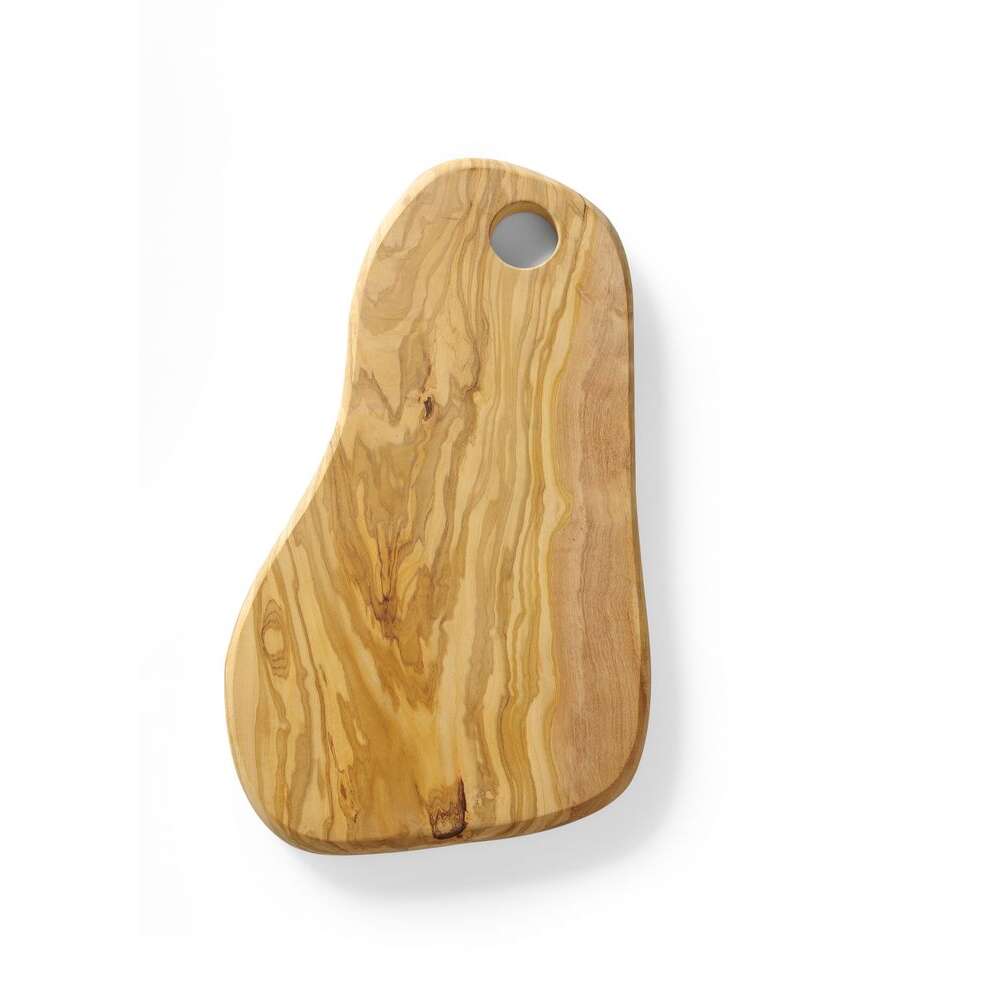 Serveerplank Met Gat, Olijfhout, Hendi, 350x210x(h)18mm