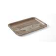 Dienblad Van Melamine Met Hout Bedrukking, Hendi, Hout Donker, 240x340mm