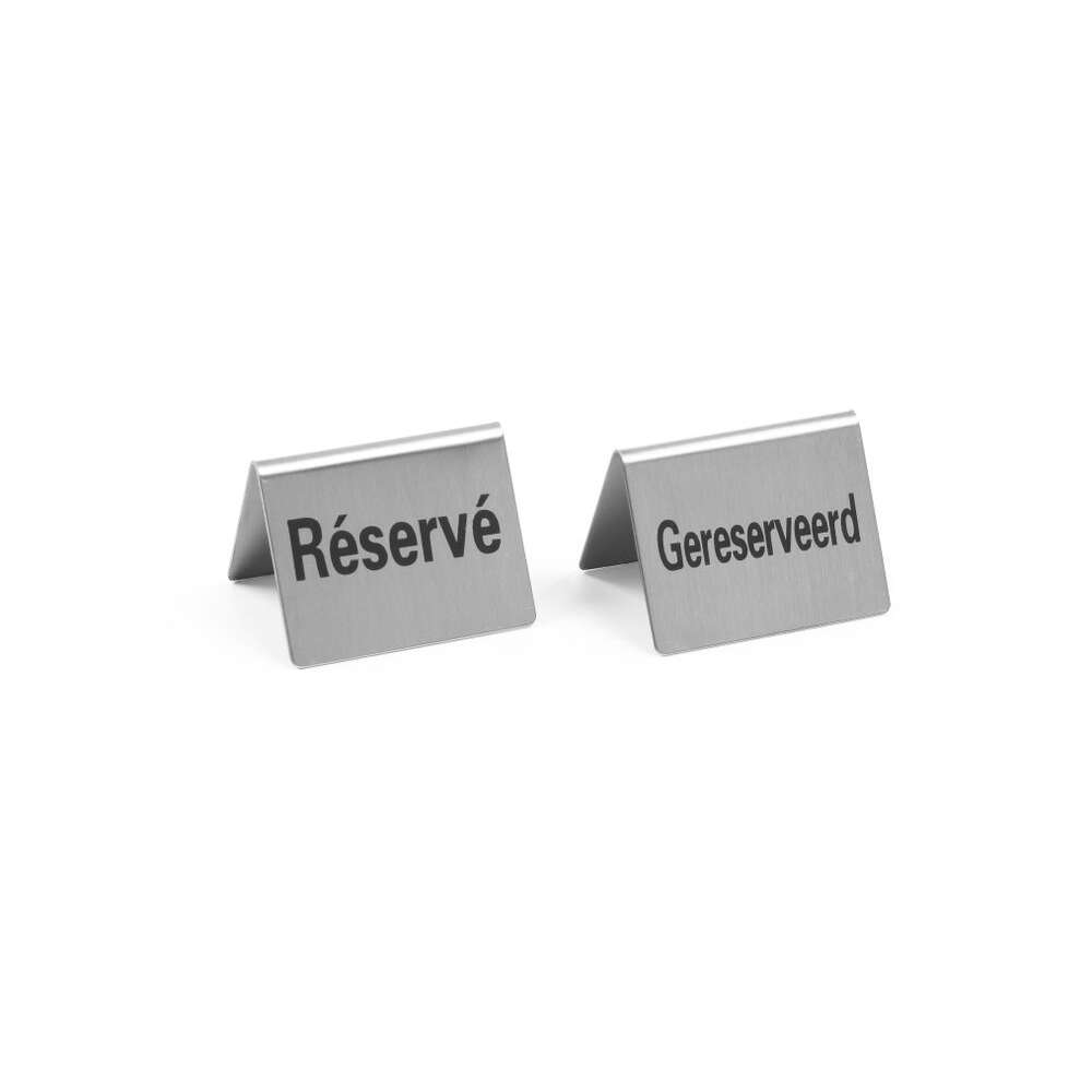 Tafelstandaard Gereserveerd - 4 St., Hendi, Gereserveerd / Reservé, 50x35x(h)40mm