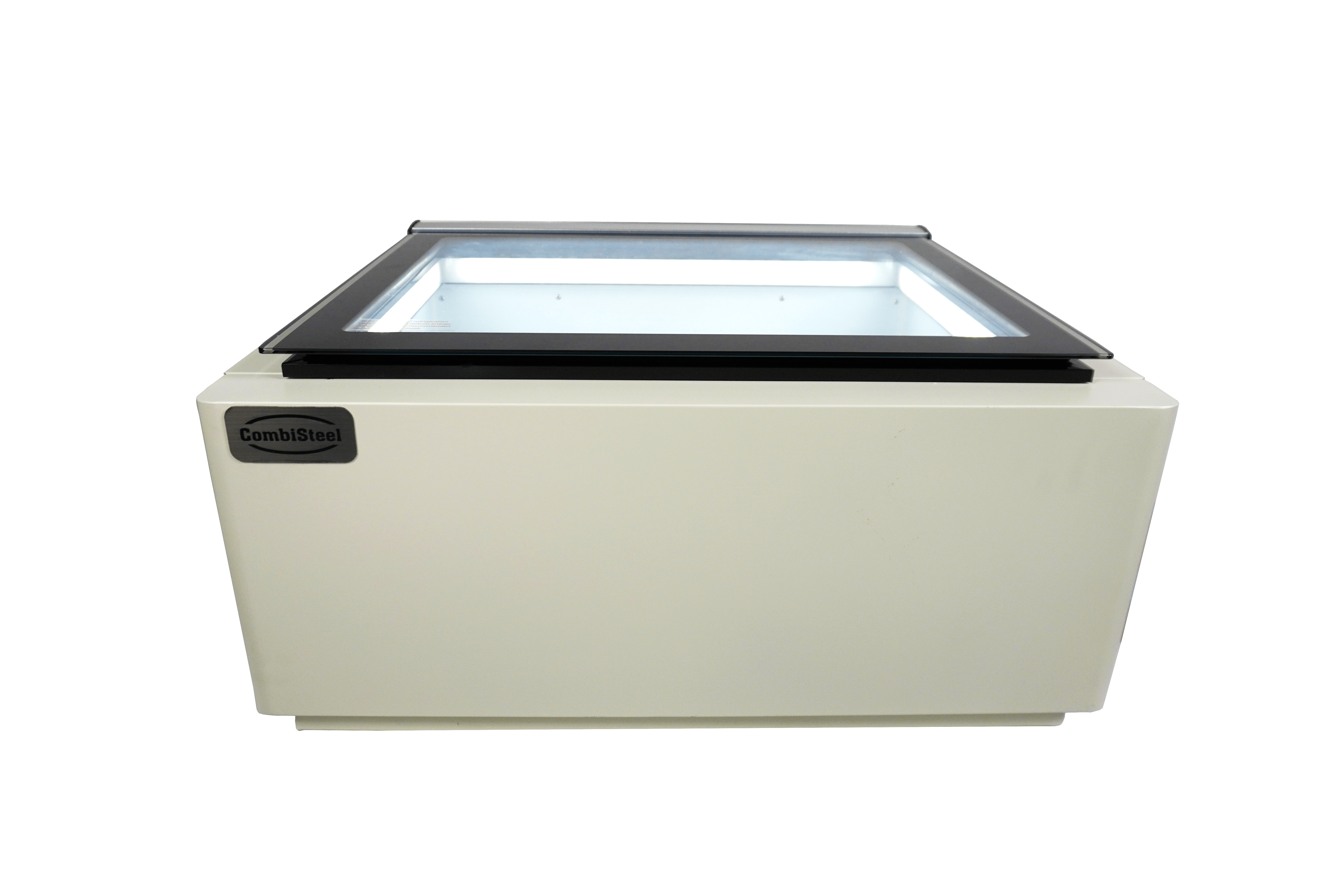 CombiSteel Schepijsvitrine Tafelmodel | Wit | 3x 5L | Statisch | 670x750x375mm