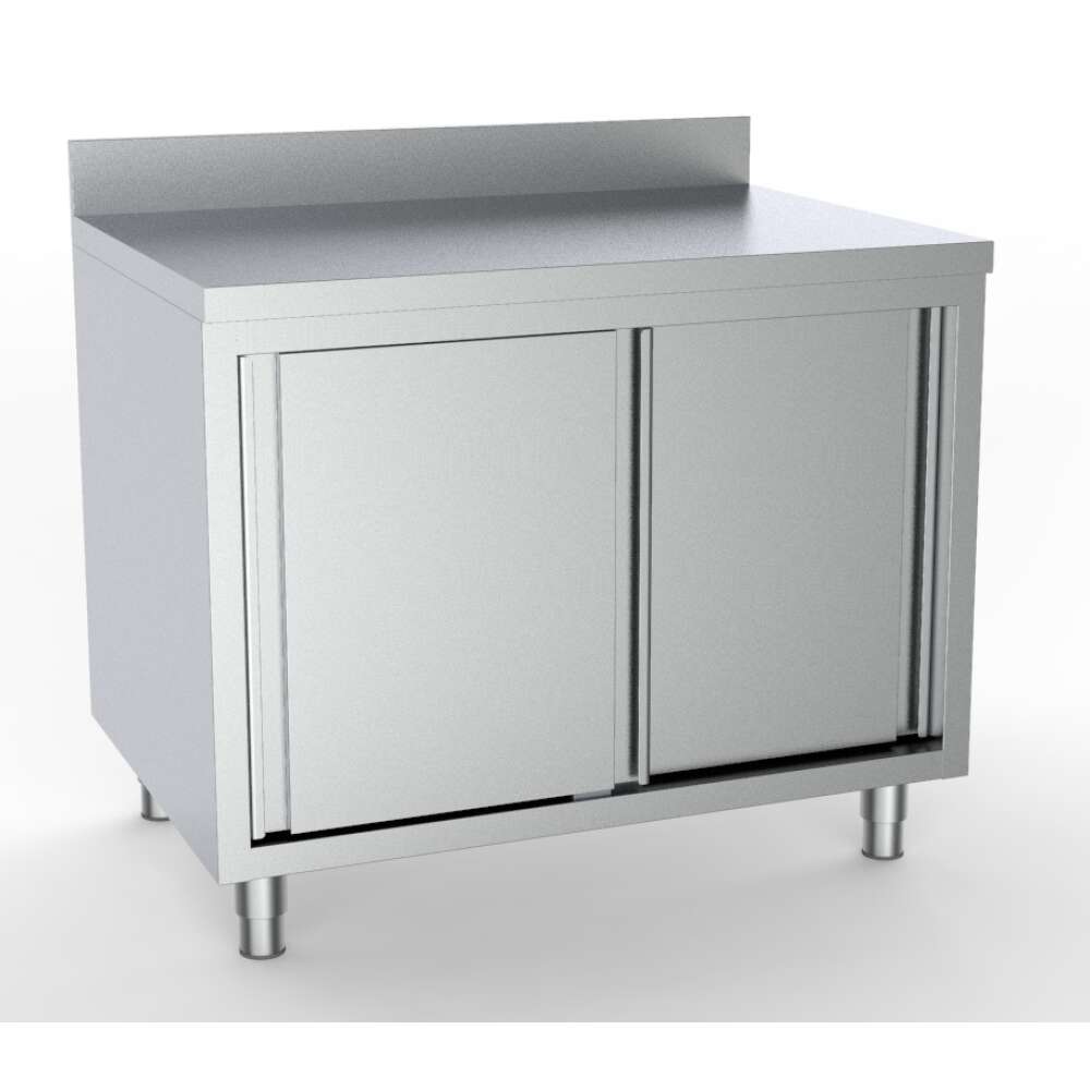 Combisteel Werkbank | ESSENTIAL | RVS | Schuifdeuren | 1400x600x850mm