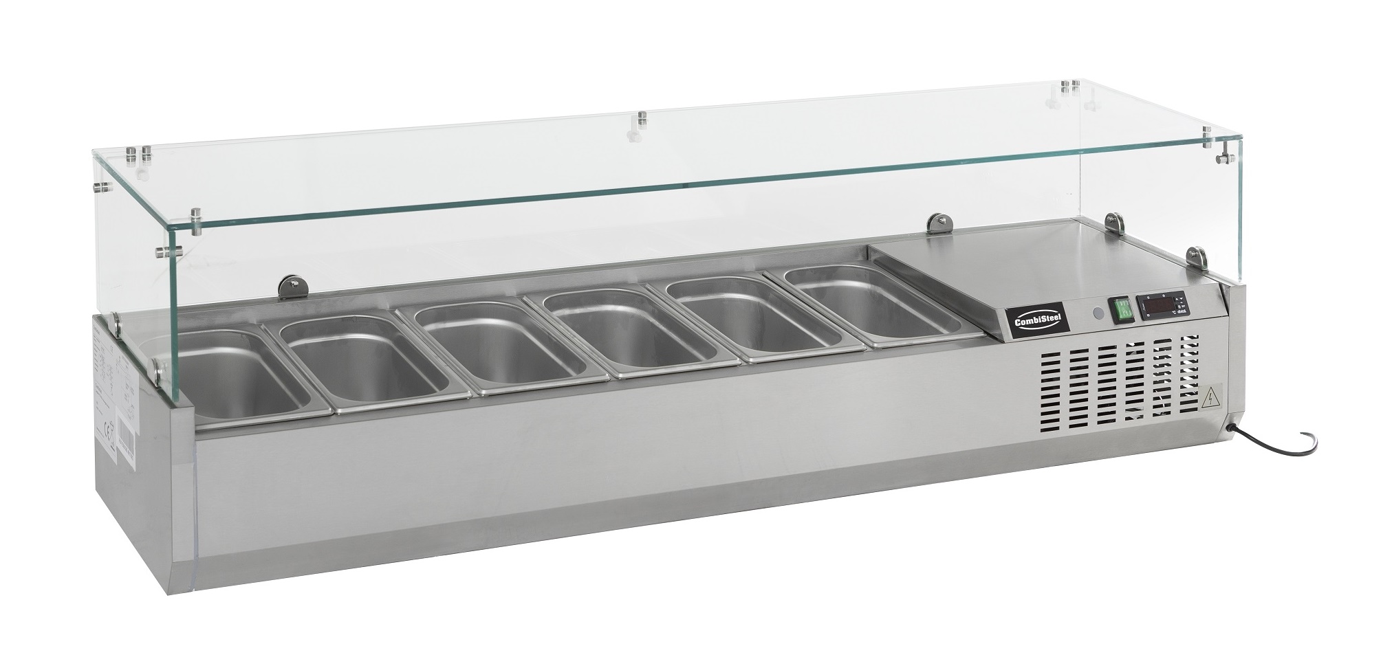 Combisteel Opzetkoelvitrine | 5x 1/4 GN | 1200x335x435mm