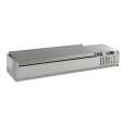 Combisteel Opzetkoelvitrine Met RVS Deksel | 10x 1/4 GN | 2000x335x225(h)mm
