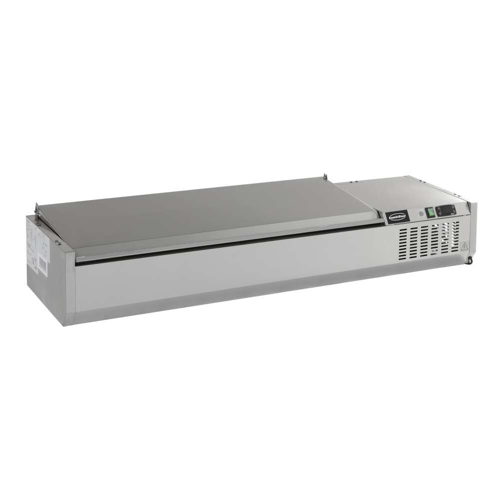Combisteel Opzetkoelvitrine Met RVS Deksel | 9x 1/3 GN | 2000x395x225mm