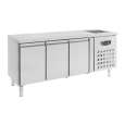 Combisteel Koelwerkbank | STANDARD LINE | 400L | 3 Deuren 1/1 GN | -2°C/+8°C | Geforceerd | Spoelbak | 2020x700x960mm