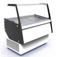 CombiSteel Schepijsvitrine | CUBA | 540L | 13x 5L | Statisch | Gekoelde Reserve | Wielen | 1664x842x1285mm