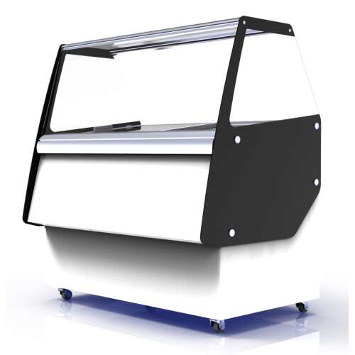 CombiSteel Schepijsvitrine | CUBA | 540L | 13x 5L | Statisch | Gekoelde Reserve | Wielen | 1664x842x1285mm