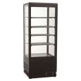 Combisteel Koelvitrine | 98L | Zwart | 0°c/+12°c | 5 Niveaus | 428x386x1110mm