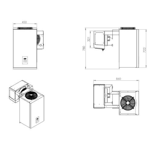 Wandunit Inhang Koel 4,1-6,5 M3 | Combisteel