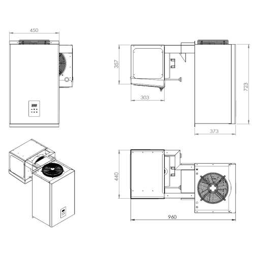 Wandunit Inhang Koel 6,6-9 M3 | Combisteel