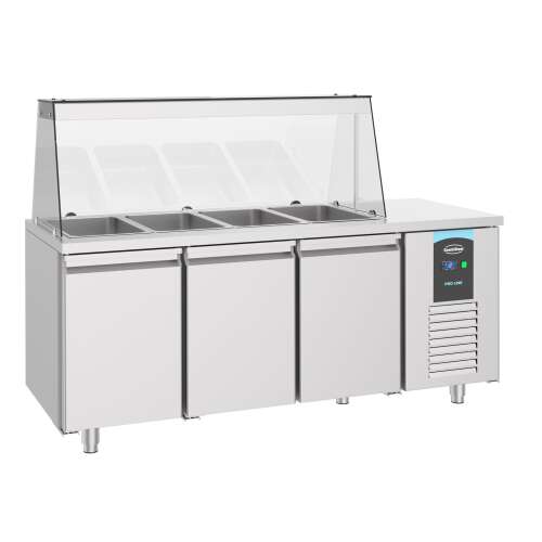 Saladette 3 Deuren 4x 1/1 Gn Pan | Combisteel