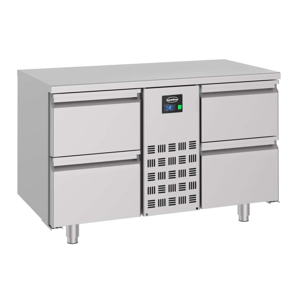 Combisteel Koelwerkbank | ENERGY LINE | Energiezuinig | 281L | 4 Laden | –2°C/+8°C | Geforceerd | 1300x700x850mm