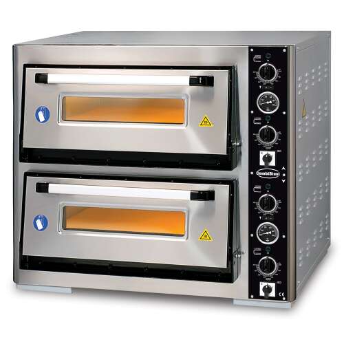 Combisteel Pizzaoven | 2x 6 Pizza's ø300mm | 400v | 890x1100x760mm