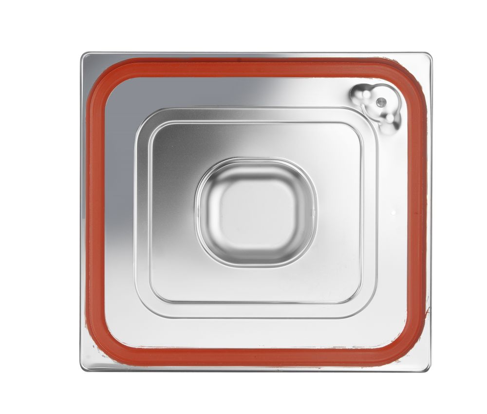 Deksel Voor GN Containers Met Siliconenrand, Hendi, Profi Line, GN 2/3, 354x325mm - Afbeelding 3