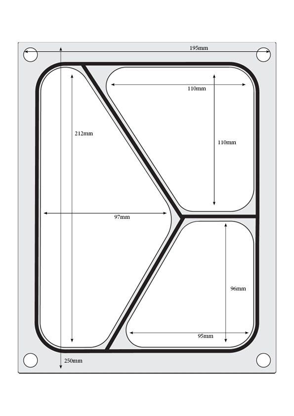 Traysealer Matrix, Hendi, Driedelige Container 227x178 Mm - Afbeelding 2