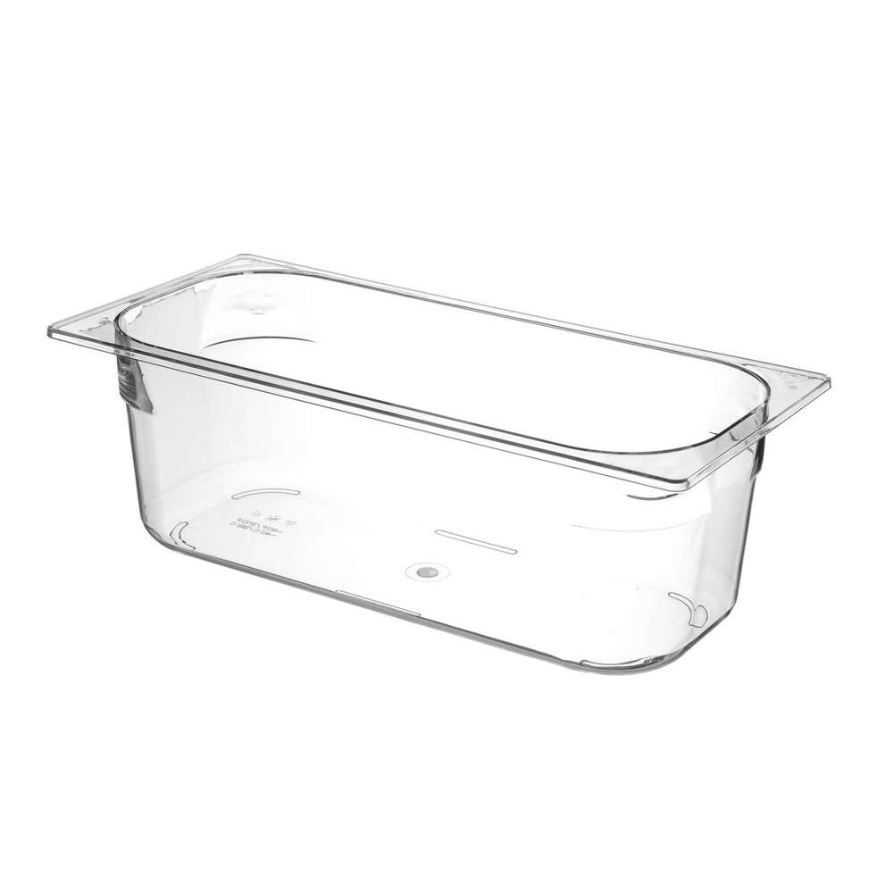 Ijscontainer Van Polycarbonaat, Hendi, 5L, Transparant, 360x165x(h)120mm