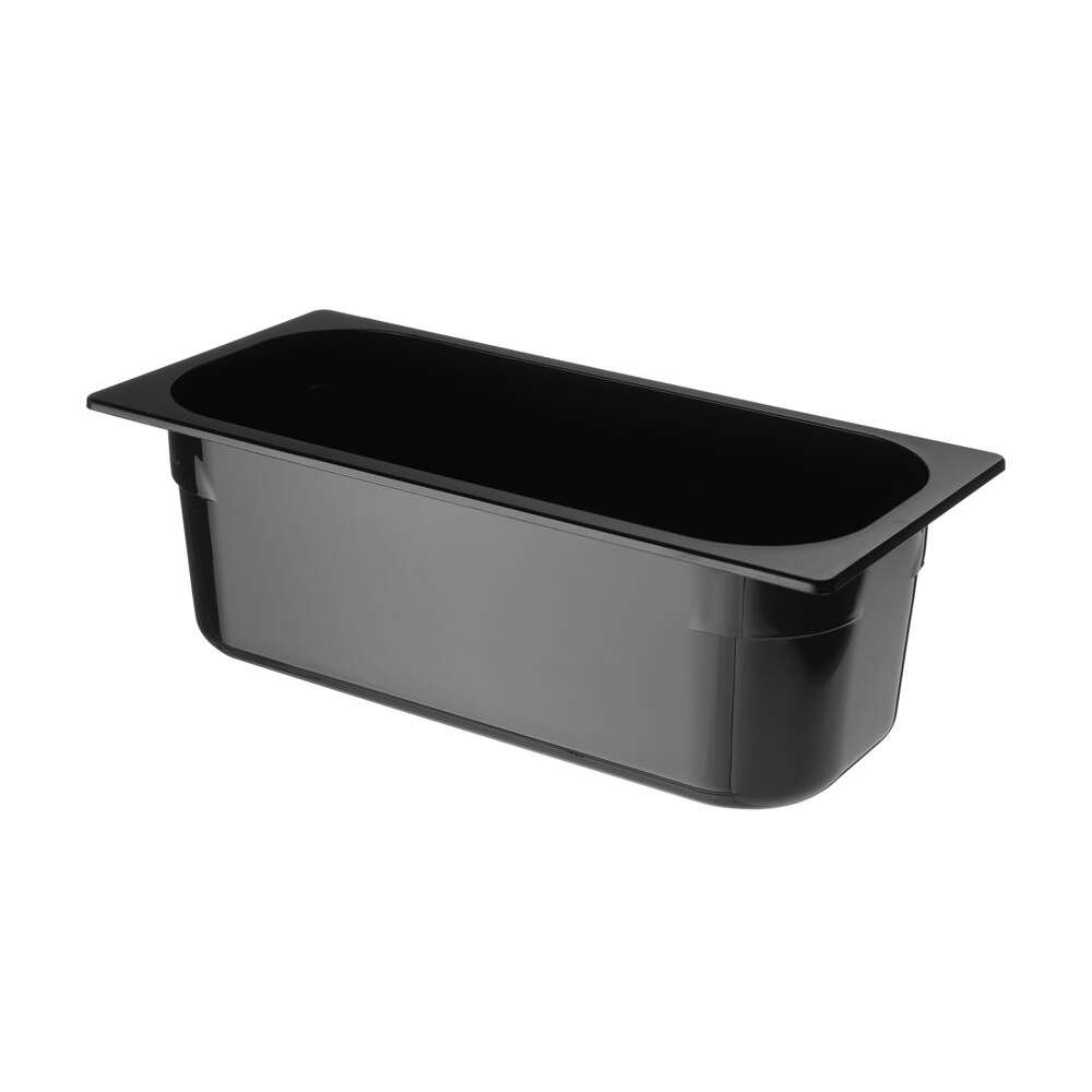 Ijscontainer Van Polycarbonaat, Hendi, 5L, Zwart, 360x165x(h)120mm