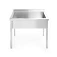 Enkele Spoeltafel Budget Line – Geschroefd, Diepte: 600 Mm, Hendi, Budget Line, 800x600x(h)850mm