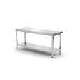 Werktafel Zware Uitvoering Met Plank, 600 Mm Diep, Hendi, Kitchen Line, 1800x600x(h)850mm