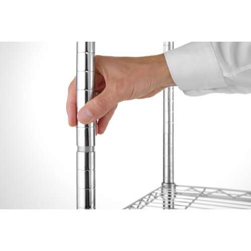 Opbergrek Met 5 Schappen, Hendi, Chroom, 910x455x(h)1830mm