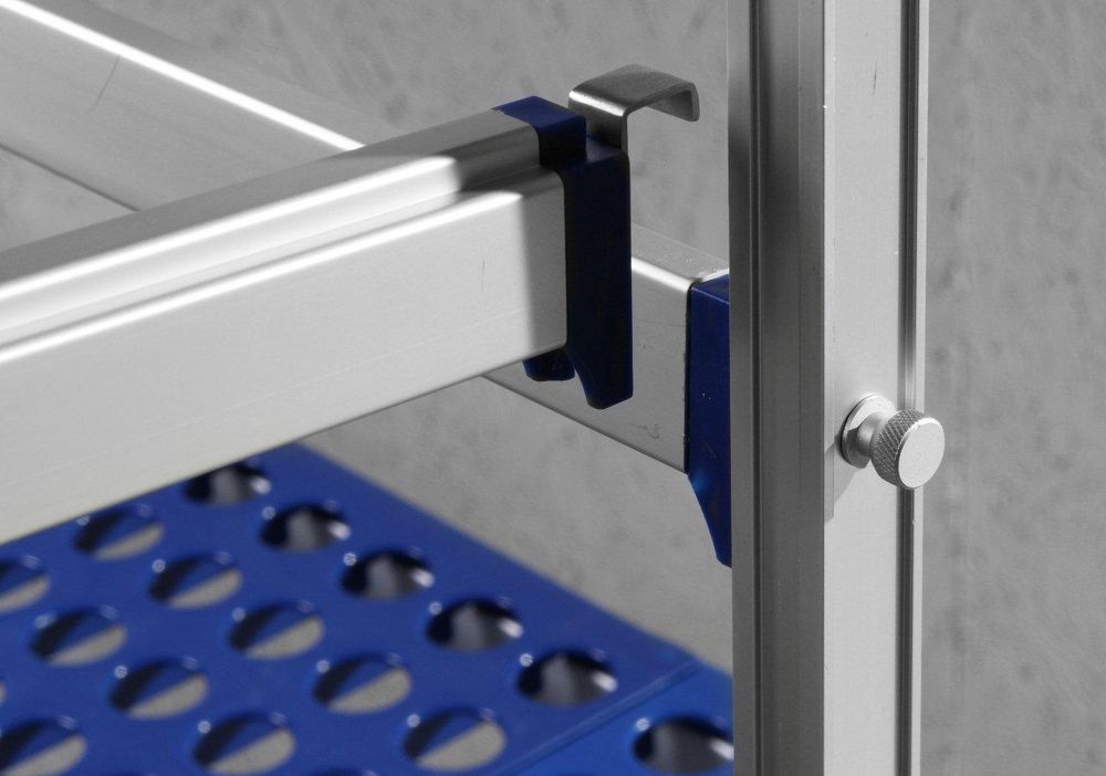 Uitbreid-haak Voor Aluminium Opbergrek, Hendi, 15x42x(h)42mm - Afbeelding 2