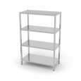 Opbergrek Met 4 Planken, Hendi, Kitchen Line, 1000x500x(h)1800mm