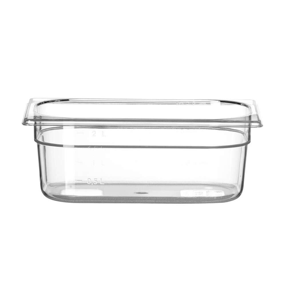 Container GN 1/4 Polycarbonaat, Hendi, Profi Line, GN 1/4, 2,8L, Transparant, 265x162x(h)100mm