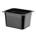 Container GN 1/2 Zwart Polycarbonaat, Hendi, Profi Line, 12,5L, Zwart, 325x265x(h)200mm