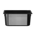 Container GN 1/2 Zwart Polycarbonaat, Hendi, Profi Line, GN 1/2, 9,5L, Zwart, 325x265x(h)150mm