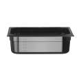 Container GN 1/2 Zwart Polycarbonaat, Hendi, Profi Line, GN 1/2, 6,5L, Zwart, 325x265x(h)100mm