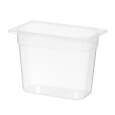 Container GN 1/4 Polypropyleen, Hendi, Profi Line, GN 1/4, 5,5L, Transparant, 265x162x(h)200mm