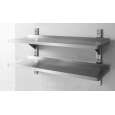 Wandplank - 2 Planken, Hendi, 1800x355x(h)600mm