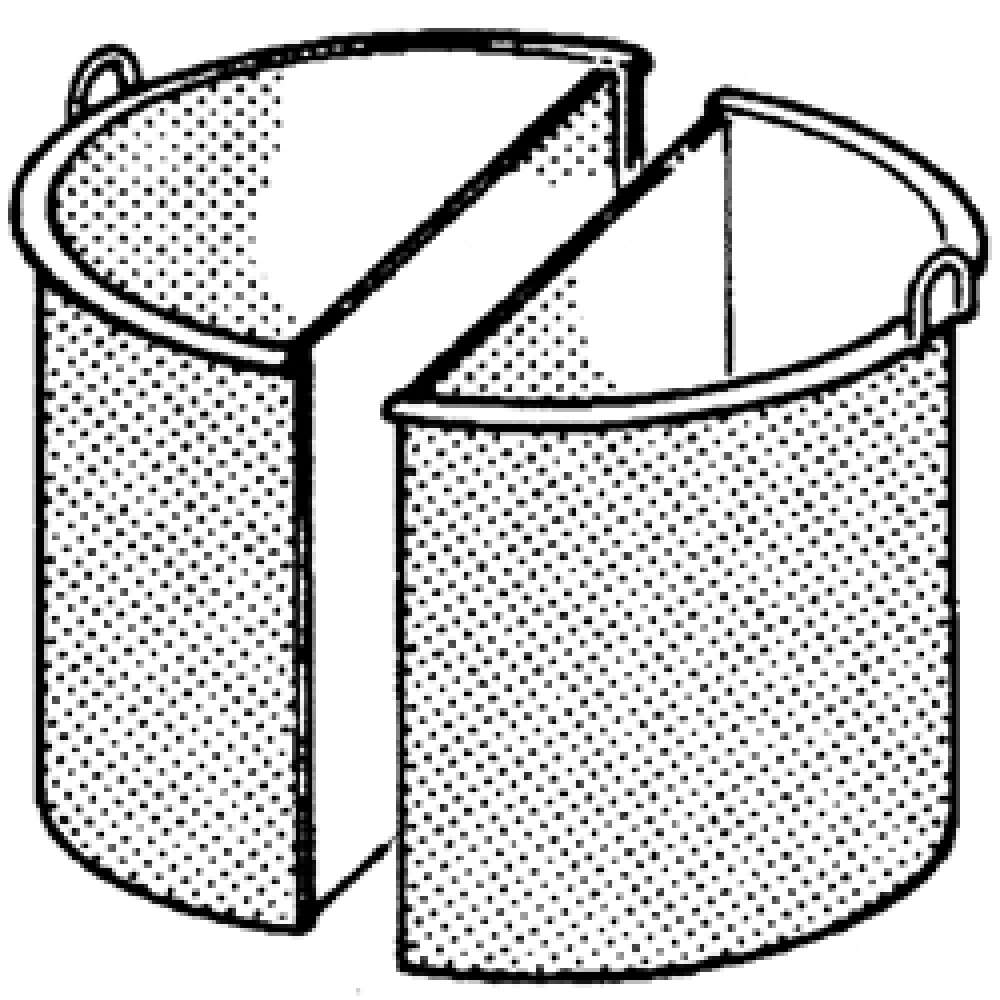 Mand 2 Sectoren, 150 Liter