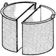 Mand 2 Sectoren, 150 Liter