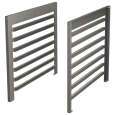 Dienbladenstruktuur GN 1/1, 7 Niveaus, Onderstel Oven