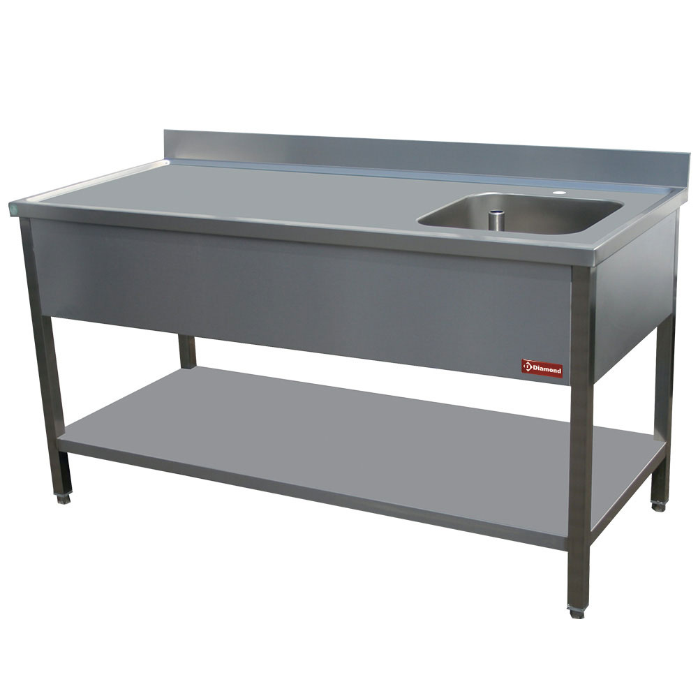Cheftafel - Spoelbak Rechts 400x400xh275
