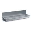 RVS Wasbak 3 Kranen 1800mm  Inclusief Afvoerplug En Spatscherm